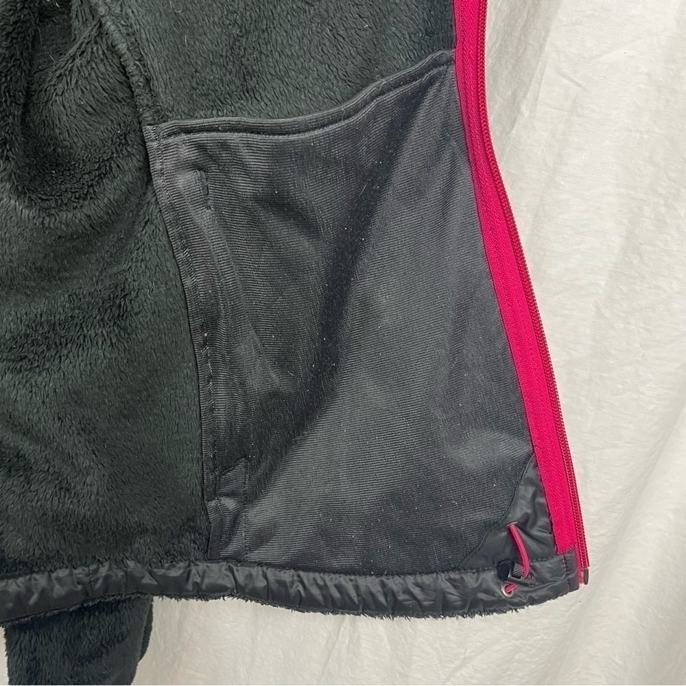 The North Face black Full Zip fuzzy Fleece Jacket Women’s Large. - Picture 4 of 7